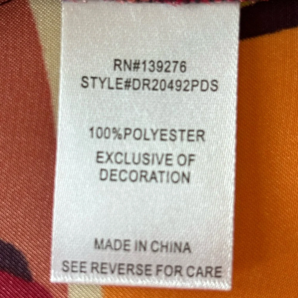 DR2 by Daniel Rainn Foliage Print Satin Kimono/Coverup--NWT--S/M - Picture 13 of 14